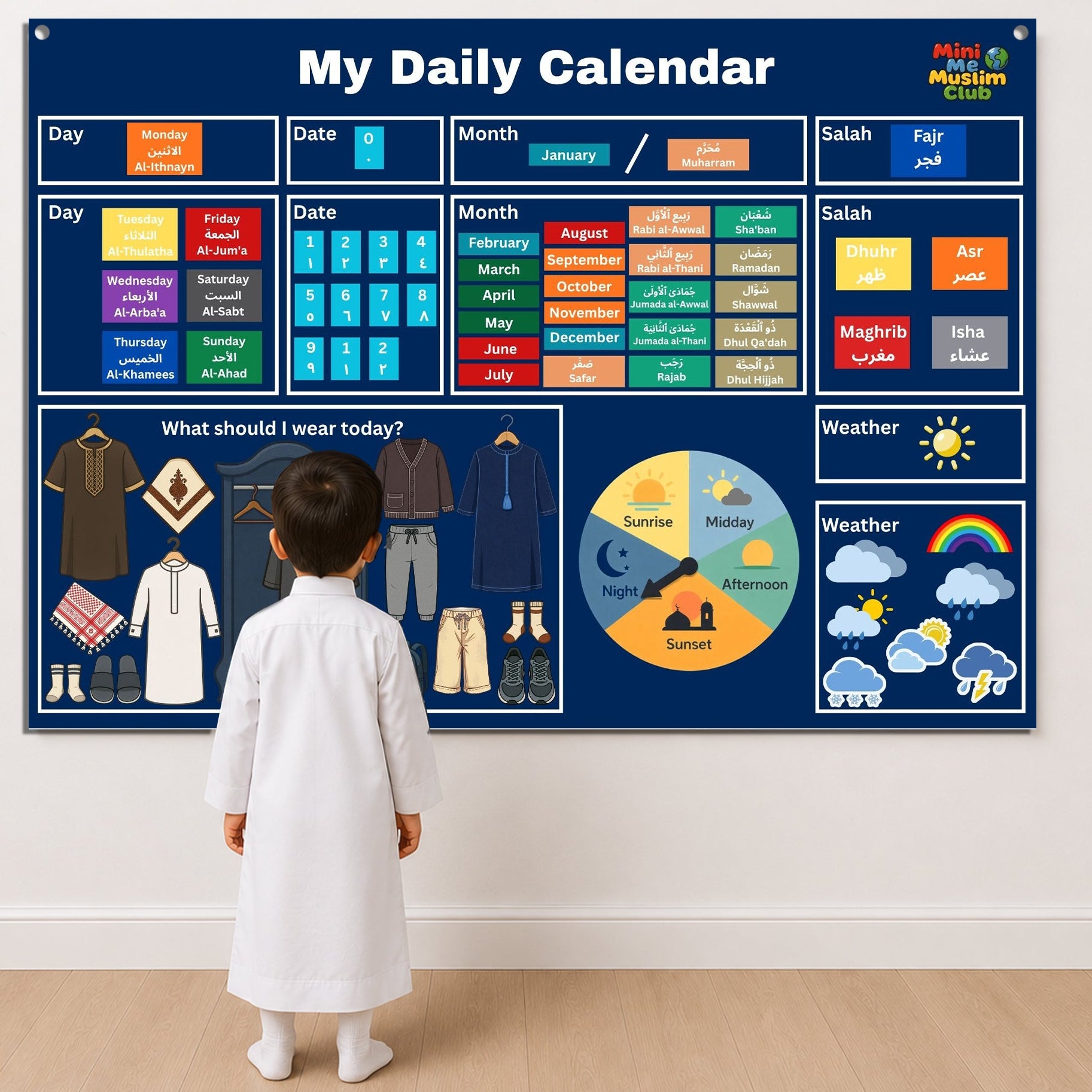 Boys Islamic Daily Calendar